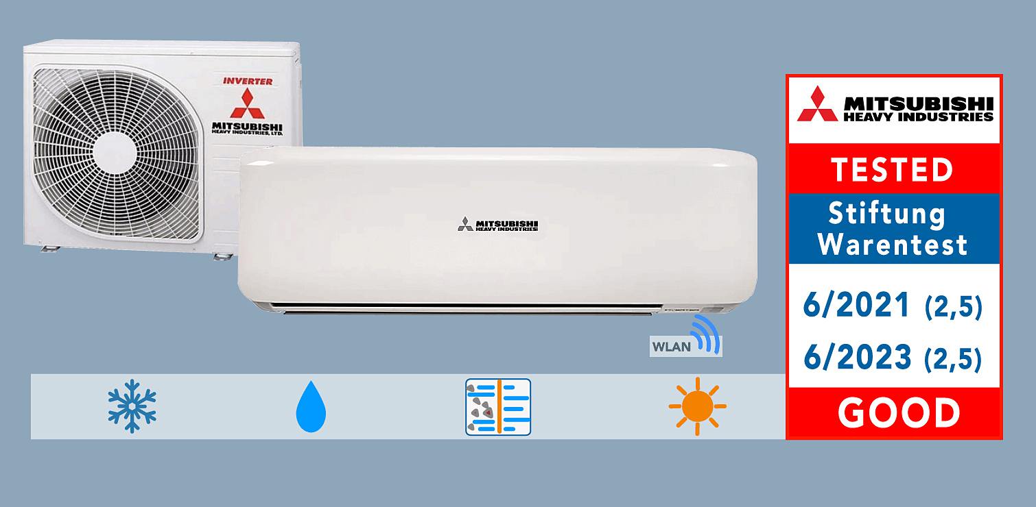 Air conditioner test Stiftung Warentest Mitsubishi grade: (2,5)